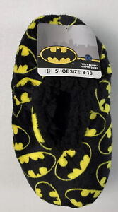 Kleinkind 3t-4t Batman Fledermaus Signal Fuzzy Babba Hausschuhe Socken Schuhgröße 8-10