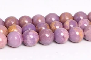Perline di fosfosiderite marrone viola marrone naturale originali 5-6 mm perline sfuse rotonde - Foto 1 di 4