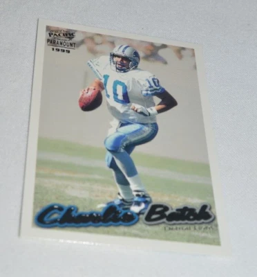 1999 PACIFIC PARAMOUNT - CHARLIE BATCH QB DETROIT LIONS CARD # 83 - Image 1 of 4