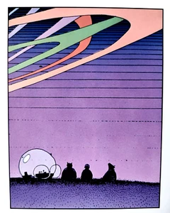 JEAN GIRAUD MOEBIUS 1984 SERIGRAFÍA COLOR LITOGRAFÍA ARTE IMPRESIÓN SIN FIRMAR PG 18 - Imagen 1 de 5