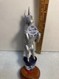 PBR PABST BLUE RIBBON ART SERIES "PEPPER" THE UNICORN Draft beer tap handle. USA - Picture 1 of 24