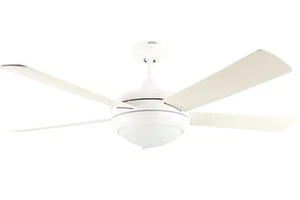 Ceiling Fan Light Ursa White Pine Living Room Remote Control - Picture 1 of 2