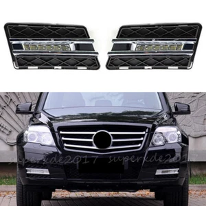 2X LED Tagfahrlicht Nebelscheinwerfer Blende Für Benz GLK-Klasse X204 2008-2012 - Bild 1 von 9