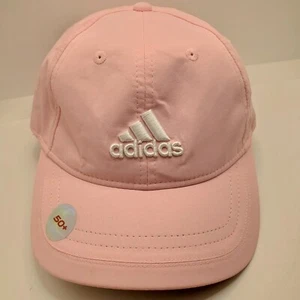 Adidas Pink Saturday Adjustable Baseball Cap Hat 50+ UPF *custom Company Embroid - Picture 1 of 10