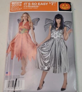 Simplicity S0318 Misses Fairy Costume Pattern Steampunk Halloween Sizes 8-18 UC - Picture 1 of 3
