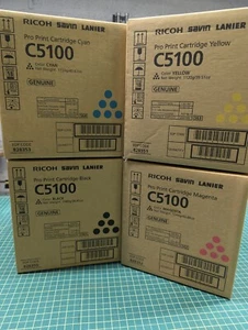 Genuine Ricoh C5100 (828350 828351 828352 828353) Toner Set - Picture 1 of 1