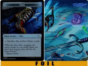 1x MTG - CLUE TOKEN #15 (boot) - FOIL - Murders at Karlov Manor - Picture 1 of 1