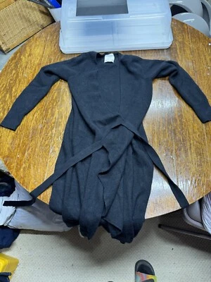 Abercrombie & Fitch Robe Women Size Medium Black Soft Luxury - Image 1 of 2