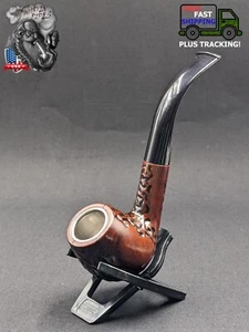 Metal/Acrylic Tobacco Sherlock Smoking Pipe + 5 FREE Screens +1 FREE Stand R01 - Picture 1 of 4