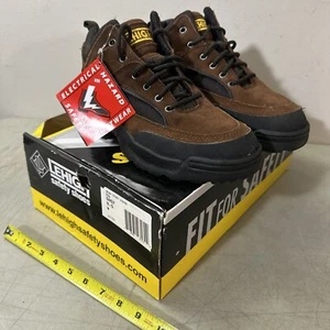 Lehigh Safety Shoes Brown Sport Hiker 5057 Steel Toe Boot Men’s 9.5 Women 11.5 - Picture 1 of 11