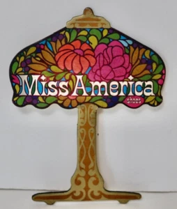 Miss America Shoes vintage store counter sign Brown Shoe Co. - Picture 1 of 4