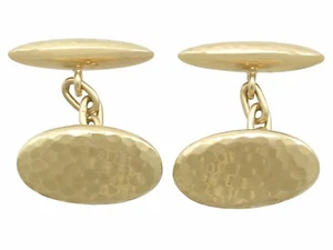 Antique French Cufflinks in 18Carat Yellow Gold Circa 1920 - Picture 1 of 6