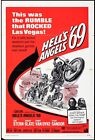 Hells Angels 69, Motos-Repro Affiche Sur Toile En 340G (50X70)