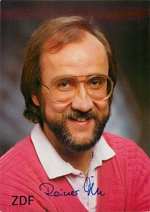 Rainer Deike ZDF Autogrammkarte 80er Jahre Fernsehen TV Moderator - Picture 1 of 2