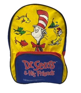 Zaino scuola bambini gatto nel cappello Dr. Suess and His Friends 1997 vintage - Foto 1 di 15