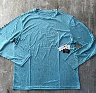 Camisa azul grande Caribbean Joe Breeze Tech UPF30 absorbente fresca cómoda nueva con etiquetas Foto 1 de 4