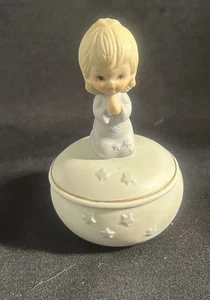 Star Angel Lefton Trinket Box #03429~1982~Christopher Collection - Picture 1 of 7