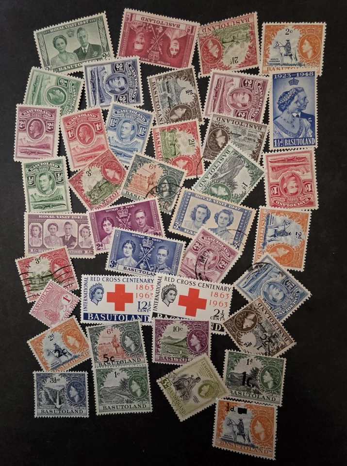 Лот б/у неиспользованных марок BASUTOLAND как новые MH OG T18646 - Изображение 1 из 1