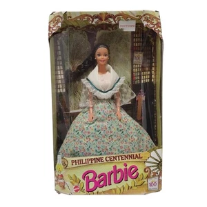 Barbie Centenario Filippina 1998 Mattel #63814 Filippina Occhi Marroni SCATOLA DANNEGGIATA - Foto 1 di 11