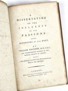 William Falconer / Dissertation on the Influence of the Passions upon 1st 1788 - Bild 1 von 4