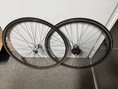 Mavic Open 4 CD Laufradsatz clincher Shimano 600 7 Fach vintage eroica VGC - Bild 1 von 4