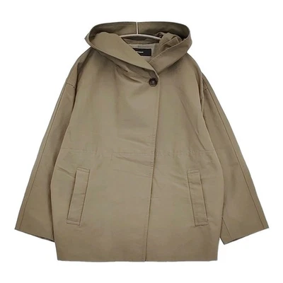 JOURNAL STANDARD Nuevo abrigo con capucha grosgrain talla 38 Blusa caqui 5-1118M♪ Foto 1 de 4