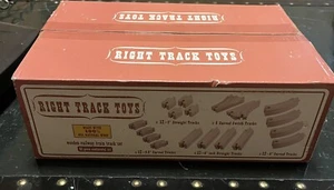 Right Track Toys 52 Piece Wooden Railroad Train Track Set - NIB - Picture 1 of 2