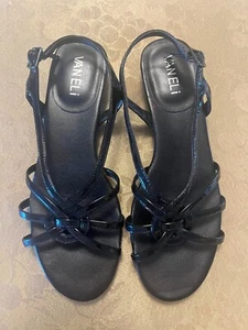 VANELi Riemchen-Knotensandalen, schwarzes Lackleder, Größe 5 1/2 - Bild 1 von 3