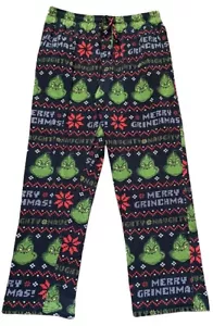 Dr. Seuss M The Grinch Pajamas PJ Lounge Pants Bottoms Merry Grinchmas NEW - Picture 1 of 5