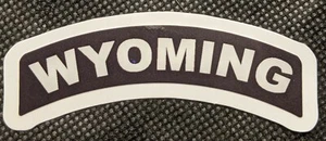 Calcomanía de estado casco mini rockero Wyoming pegatina - Imagen 1 de 1