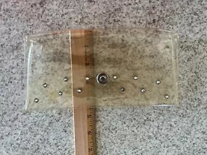vintage 1960's unbranded transparent clutch bag With Rhinestones - Picture 1 of 3