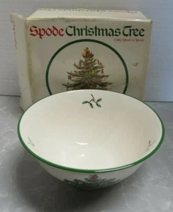 Spode 1938 - Albero di Natale - S3324-U - Ciotola in noce con scatola originale - Foto 1 di 8