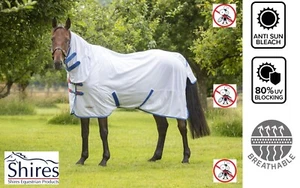 MESH FLY RUG Shires Tempest Original Combo Full Neck Horse Rug 80%UV Protection - Picture 1 of 23