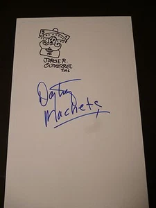 DANNY TREJO+1 Authentic Hand-Signed/Sketch "BOOK OF LIFE" 11x17 (EXACT PROOF) - Picture 1 of 3