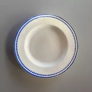 4 Antique French Tin Glazed Faience Plate with Laurel Design 18th / 19th C - Picture 1 of 17