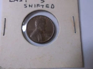 Lincoln Cent 1955 error últimos 5 desplazados - Imagen 1 de 6