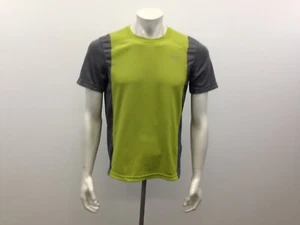 Running Room Green Gray Medium Sport Polyester-Spandex Short Sleeve Pullover - Picture 1 of 6