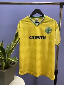 Retro Replica Celtic 1988 1989 Soccer Jersey Football Shirt Size L Yellow