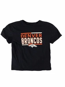 Denver Broncos T-Shirt - Kid's Size L (7) - Black - Picture 1 of 10