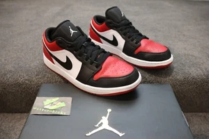 Nike Air Jordan 1 Low Bred Toe - US 11. Worn 3 Times-as New - Picture 1 of 6