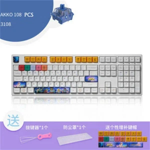 AKKO 3108v2 Saint Seiya Mechanical Gaming Keyboard Wired 108 keys JDA Height NIB - Picture 1 of 15