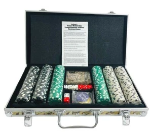 DUCK DYNASTY Texas Hold 'Em Tournament Poker-™ w/Metal STORAGE CASE- Cardinal's - Picture 1 of 11