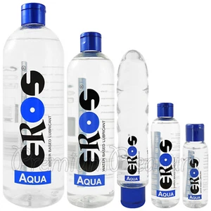 EROS Aqua lubricant Water based lube Bottle Intimate Personal glide Germany - Picture 1 of 8