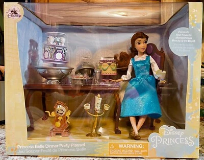 Disney Store***JUEGO DE CENA PRINCESA BELLE***NUEVO EN CAJA.. La Bella y la Bestia Foto 1 de 4