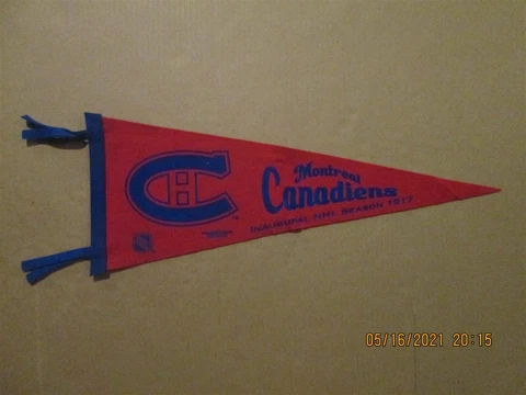 NHL Montreal Canadiens Vintage Mitchell & Ness Inaugural 1917 Season Pennant Cover