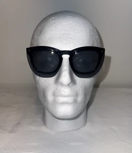 Grey Ant Inbox Unisex Gloss Black Sunglasses w/ Black Unique Lens Pattern - Picture 1 of 6