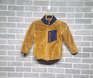 Tommy Bahama Jacket Coat Sherpa Fleece Boys Full Zip Size 5/6 Kids - Picture 1 of 11