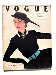 1951 Vogue 50s vintage fashion Paris couture Balenciaga Lee Miller Cecil Beaton - Picture 1 of 4