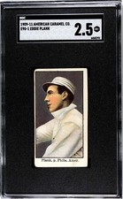 1909 E90-1 American Caramel Eddie Plank Athletics HOF SGC 2.5 - GOOD +