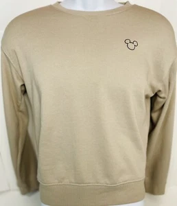 Mickey Mouse Disney Divided by H&M Sweatshirt XS Women’s Light Brown Long Sleeve - Picture 1 of 7